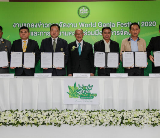 สมาคมนักวิจัยแห่งประเทศไทย นำทัพภาคีเครือข่าย จัดงานเทศกาลกัญชาโลก ณ นครพนม