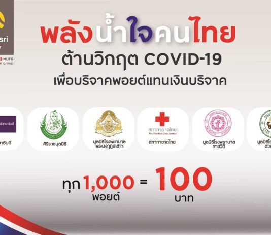 กรุงศรี คอนซูมเมอร์ จัดกิจกรรม “พลังน้ำใจคนไทย” ต้านวิกฤตโควิด-19