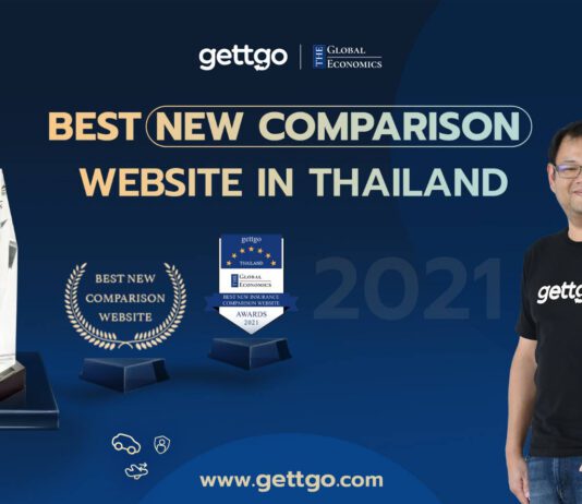 gettgo คว้ารางวัล Best New Comparison Website in Thailand 2021