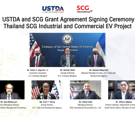 USTDA สนับสนุน เอสซีจี ศึกษายานยนต์พลังงานไฟฟ้า