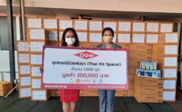 Dow ผนึกสถาบันพลาสติก บริจาคอุปกรณ์ช่วยพ่นยา ลดความเสี่ยงการแพร่กระจายของโควิด-19