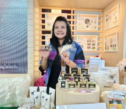 ผลิตภัณฑ์น้ำหอมจากขนแพะ ผลงานขับเคลื่อนนโยบาย BCG