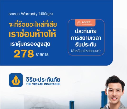 วิริยะประกันภัย รุก “ประกันสุขภาพรถ” รองรับรถหมด Warranty