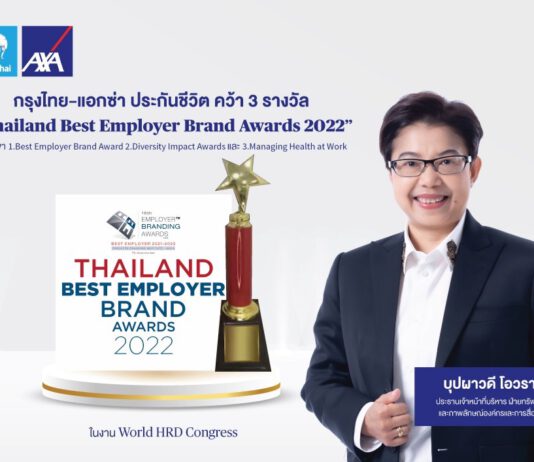 กรุงไทย–แอกซ่า ประกันชีวิต คว้า 3 รางวัล แรกในปีแห่งศักยภาพจาก World HRD Congress
