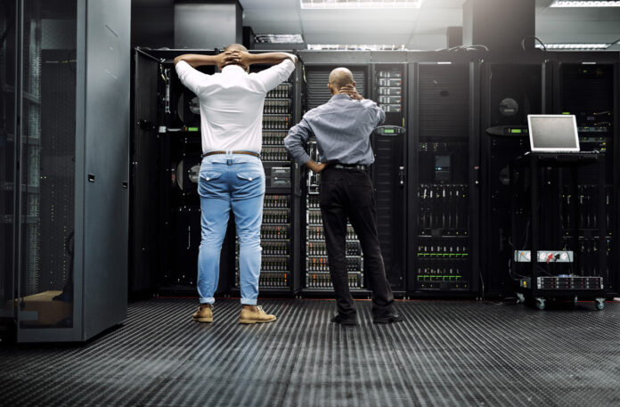 Meanwhile, in the server room...