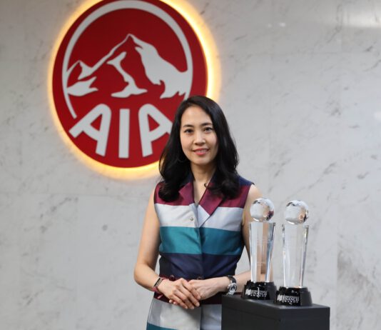 เอไอเอ ประเทศไทย รับรางวัล Best Digital Transformation Life Insurance Company Thailand และ Best Use of Technology in Insurance Thailand ประจำปี 2564 จากเวที International Finance Awards