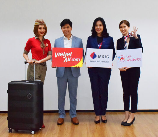 ไทยเวียตเจ็ทจับมือ -เอ็ม เอส ไอ จี ประกันภัย เสนอประกันเดินทางต่างประเทศ ‘Sky Insurance’