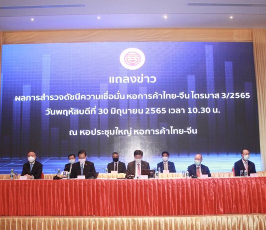 หอการค้าไทย-จีน ชี้ สถานการณ์ความขัดแย้งและราคาพลังงานสร้างความกังวลสูงต่อผู้ประกอบการ