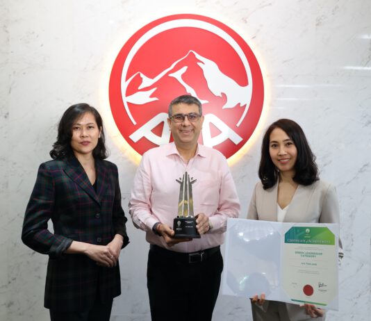 เอไอเอ ประเทศไทย คว้ารางวัล Asia Responsible Enterprise Awards ประจำปี 2565 จาก Enterprise Asia เป็นปีที่ 3