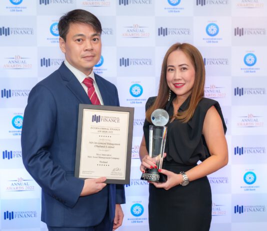 บลจ. เอไอเอ (ประเทศไทย) คว้ารางวัล Most Innovative New Asset Management Companyประจำปี 2565