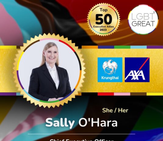 2 ผู้บริหาร กรุงไทย–แอกซ่า ประกันชีวิต ได้รับคัดเลือกให้เป็น Top 50 Executive Allies 2023 จาก LGBT Great ตอกย้ำการเป็นพันธมิตรที่สนับสนุนกลุ่ม LGBTQ+