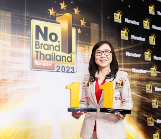 สมาร์ทบอร์ดและหลังคา เอสซีจี คว้ารางวัล No.1 Brand Thailand 2023