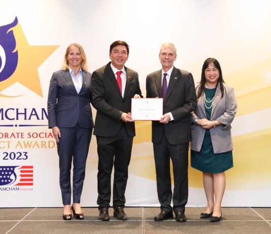 Dow รับรางวัลรับผิดชอบต่อสังคมระดับแพลตินัมปีที่ 4 จากหอการค้าอเมริกันในประเทศไทย