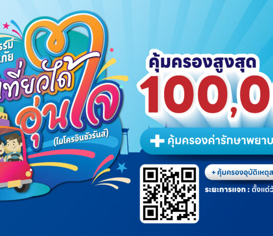 ทีคิวเอ็ม ส่งความสุขท้ายปี มอบฟรี ประกันภัยอุบัติเหตุและประกันอัคคีภัยที่อยู่อาศัย 200,000 กรมธรรม์