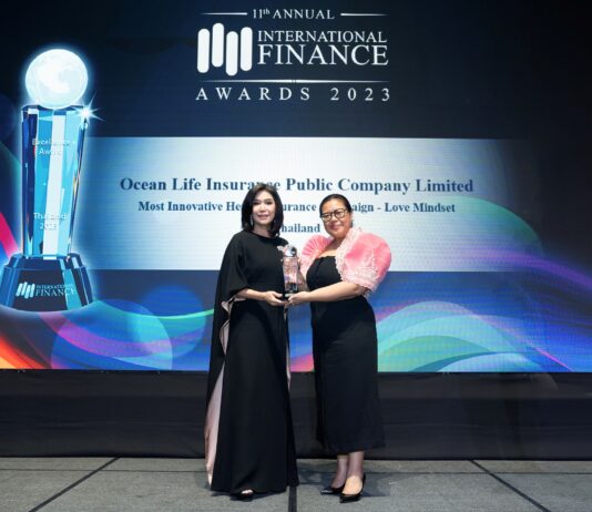 OCEAN LIFE ไทยสมุทร คว้ารางวัล Most Innovative Health Insurance Campaign