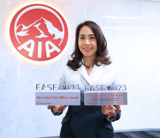 เอไอเอ ประเทศไทย กวาด 8 รางวัลระดับภูมิภาค จากงานประกาศรางวัล EASE 2.0 Awards 2023