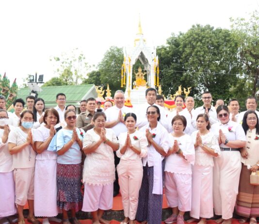 พิธีบวงสรวงใหญ่ประจำปี ศาลท่านท้าวมหาพรหมร่มเกล้า ณ เคหะชุมชนร่มเกล้า