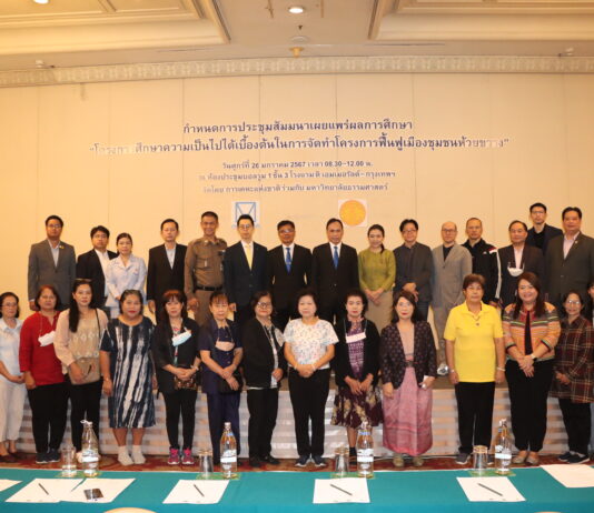 การเคหะแห่งชาติ เผยผลการศึกษา “โครงการฟื้นฟูเมืองชุมชนห้วยขวาง” ร่วมกับชาวชุมชน นำไปสู่การวางแผนการฟื้นฟูเมืองในอนาคต