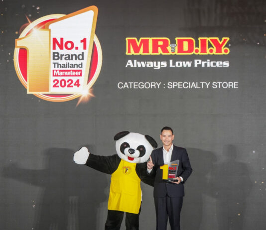มิสเตอร์. ดี.ไอ.วาย. ครองแชมป์แบรนด์อันดับ 1 ในใจผู้บริโภค คว้ารางวัล No.1 Brand Thailand 2024 ต่อเนื่องเป็นปีที่สอง