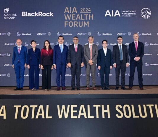 เอไอเอ ประเทศไทย จับมือพันธมิตรด้านการลงทุนระดับโลก จัดงานเสวนาAIA Wealth Forum 2024: Higher for Longer vs Longer for Higher ก้าวข้าม…ความผันผวน มุ่งสู่ศักยภาพการเงินที่ยั่งยืน