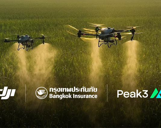 กรุงเทพประกันภัยร่วมส่งเสริมนวัตกรรมการเกษตรยุคใหม่ จับมือ DJI และ Peak3 มอบความคุ้มครองประกันภัยโดรนการเกษตร
