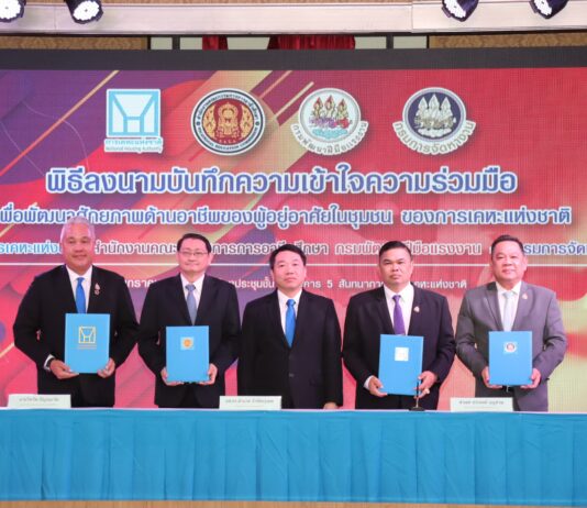 การเคหะแห่งชาติจับมือ 3 หน่วยงาน พัฒนาศักยภาพเพิ่มทักษะชาวชุมชนหวังสร้างงาน สร้างอาชีพ สร้างรายได้ ลดความเหลื่อมล้ำเพื่อคุณภาพชีวิตที่ดี