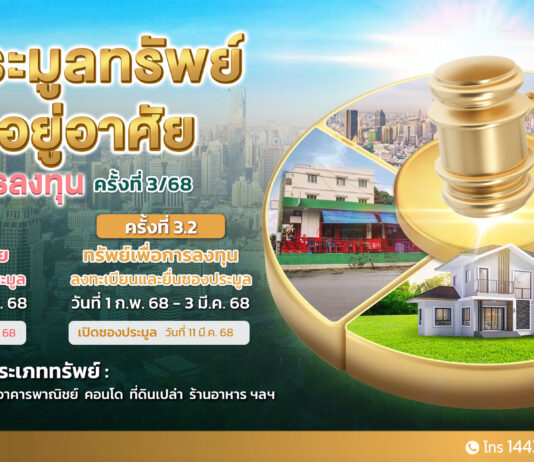 SAM นำทรัพย์กลางกรุง ทั้งบ้านเดี่ยว คอนโดมิเนียม เปิดประมูลปลาย ก.พ.นี้ ชูตัวทรัพย์ราคาดี ตั้งอยู่บนทำเลเด่น เชิญชวนผู้สนใจร่วมเป็นเจ้าของ