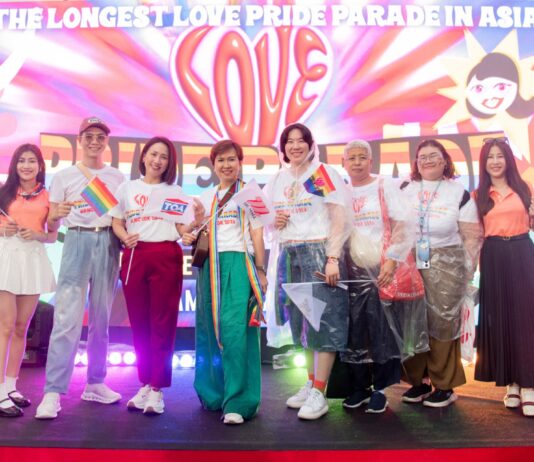 TOA ฉลองส่งท้าย Pride Month เปิดขบวนพาเหรดสีรุ้งยาวที่สุดในเอเชีย