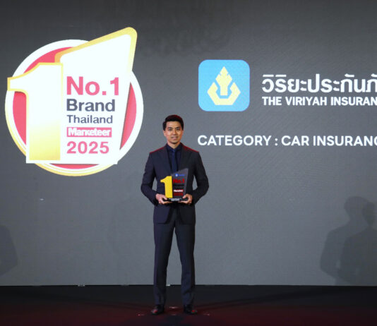 วิริยะประกันภัย คว้ารางวัล “Marketeer No.1 Brand Thailand 2025” ตอกย้ำผู้นำตลาดประกันภัยรถยนต์ ที่ครองใจผู้บริโภคผู้บริโภค 2 ปีซ้อน