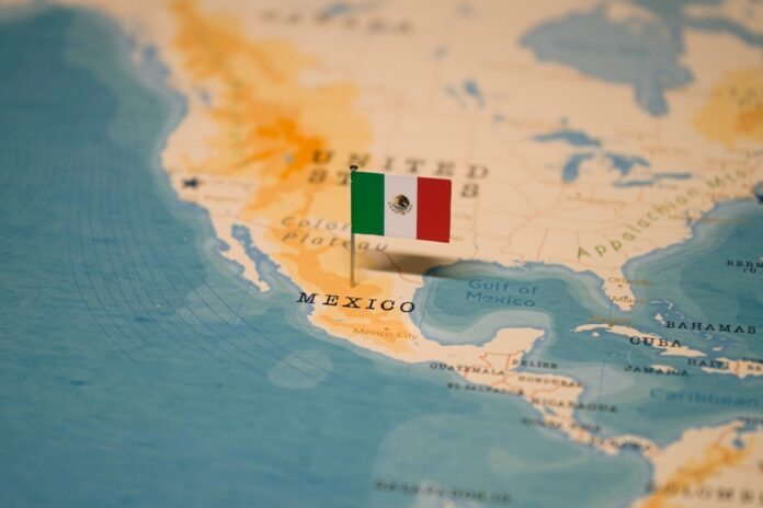 The,Map,And,Flag,Of,Mexico.