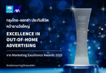 กรุงไทย – แอกซ่า ประกันชีวิต คว้ารางวัลใหญ่ ด้านการตลาดระดับประเทศ “Excellence In OOH Advertising” จาก Marketing Excellence Awards 2025
