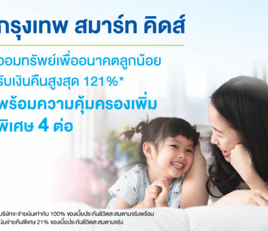 กรุงเทพประกันชีวิต คว้ารางวัล The Best Insurance for Kids and Family ต่อเนื่องเป็นปีที่ 2กับ “กรุงเทพ สมาร์ท คิดส์” แบบประกันที่คิดจากความใส่ใจเพื่อลูกที่คุณรัก
