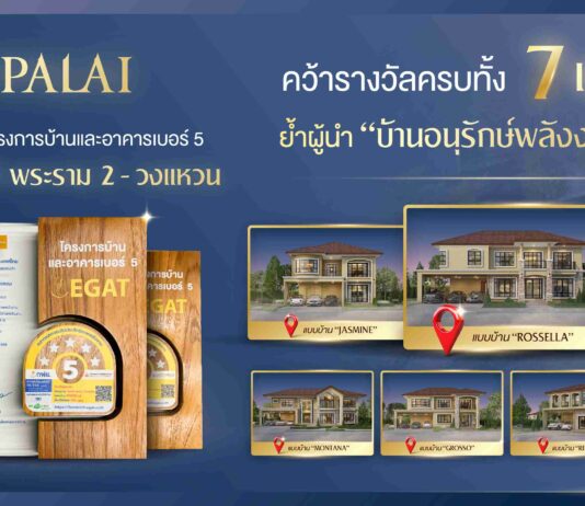 ศุภาลัย คว้าโล่เกียรติคุณโครงการบ้านและอาคารเบอร์ 5 ตอกย้ำผู้นำบ้านอนุรักษ์พลังงานอัจฉริยะ