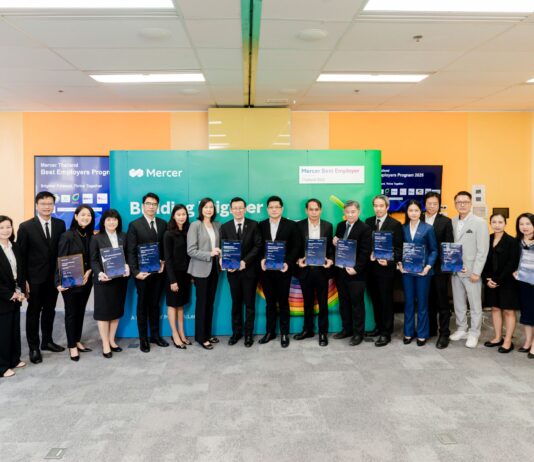 Mercer ประกาศรายชื่อองค์กรชั้นนำ ผู้ได้รับรางวัลสุดยอดนายจ้างดีเด่นประเทศไทย ประจำปี 2568
