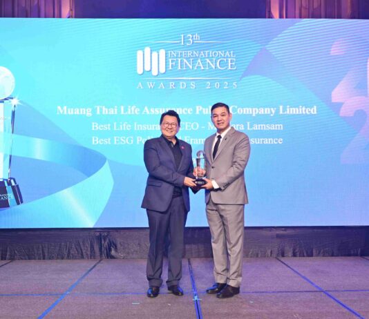 เมืองไทยประกันชีวิต คว้ารางวัล “Best ESG Policy and Framework”
