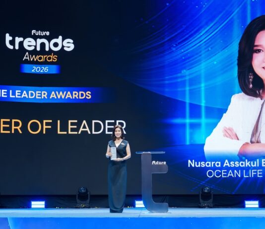 นุสรา (อัสสกุล) บัญญัติปิยพจน์’ CEO OCEAN LIFE ไทยสมุทรประกันชีวิต คว้ารางวัลเกียรติยศ ‘Leader of Leader’ ตอกย้ำวิสัยทัศน์ผู้นำ ขับเคลื่อนองค์กรด้วยพลังความรัก