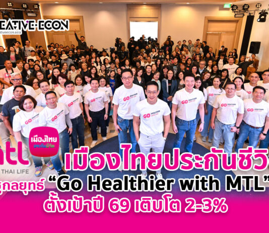 เมืองไทยประกันชีวิต ชูกลยุทธ์ “Go Healthier with MTL” ตั้งเป้าปี69เติบโต2-3%