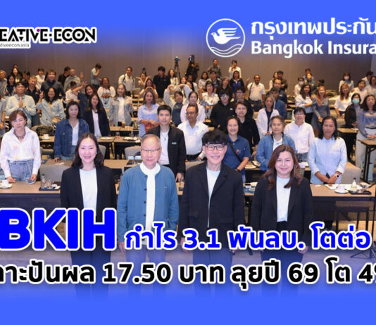 BKIH กำไรสุทธิกว่า 3,135 ล้านบาท เพิ่มขึ้นกว่า 2.2%