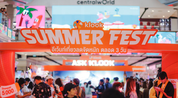 คนไทยเที่ยวเอเชียไม่แผ่ว! Klook ชี้ยอดจองเที่ยวจีนพุ่งกว่า 130% พร้อมดันมหกรรม Klook Travel Fest ชวนคนไทย ‘ลา…ออกไปเที่ยว’ ต้อนรับสงกรานต์