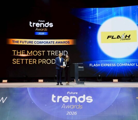 Flash Express คว้ารางวัล Future Trends Awards 2026 สาขา The Most Trend Setter Product ตอกย้ำผู้นำเทรนด์ด้านผลิตภัณฑ์