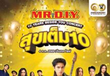 มิสเตอร์. ดี.ไอ.วาย. ฉลอง 10 ปีในไทย จัดคอนเสิร์ตใหญ่ “10 Years Beside You Concert สุขเต็ม10”