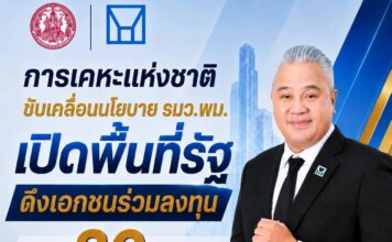 การเคหะแห่งชาติเปิดพื้นที่รัฐดึงเอกชนร่วมลงทุนกว่า 30 ล้านบาท ยกระดับเศรษฐกิจชุมชน