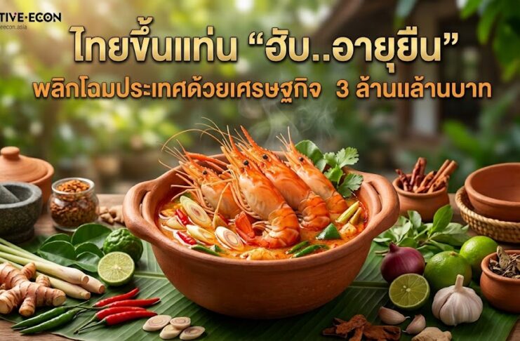 ไทยขึ้นแท่น “ฮับ..อายุยืน” พลิกโฉมประเทศด้วยมูลค่าเศรษฐกิจ 3 ล้านล้านบาท